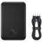 Baseus Mini Air Powerbank / külső akkumulátor, USB-C port, PD + FQI. 6000mAh, 20W, fekete