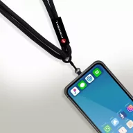   Forcell F-Design S10X165 nyakba / vállra akasztható telefontartó, állítható hossz max. 82,5cm, fekete