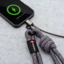 Forcell F-Design S10X165 nyakba / vállra akasztható telefontartó, állítható hossz max. 82,5cm, lila-szürke