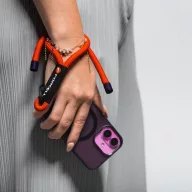   Forcell F-Design R10X40 csuklóra akasztható telefontartó / csuklópánt, állítható hossz max. 20cm, piros