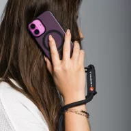   Forcell F-Design R10X40 csuklóra akasztható telefontartó / csuklópánt, állítható hossz max. 20cm, fekete
