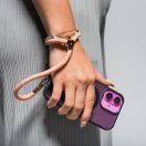 Forcell F-Design L8X36 csuklóra akasztható telefontartó / csuklópánt, állítható hossz max. 18cm, fekete