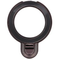 Kör alakú telefontartó kitámasztóval, fekete