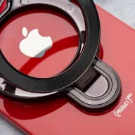 Kör alakú telefontartó kitámasztóval, fekete