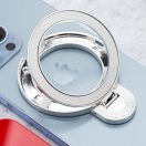 Kör alakú telefontartó kitámasztóval, ezüst