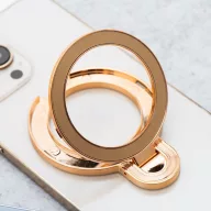 Kör alakú telefontartó kitámasztóval, arany