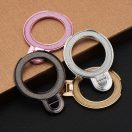 Kör alakú telefontartó kitámasztóval, csillámos arany