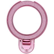   Kör alakú telefontartó kitámasztóval, csillámos rózsaszín