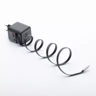  Forcell F-Energy GaN III VT-R7 USB-C-USB-A utazó töltő adapter visszahúzható USB-C kábellel, PD, QC4.0, 70W, szürke