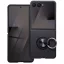 Kickstand Samsung Galaxy Z Flip 7 hátlap tok kitámasztóval, fekete