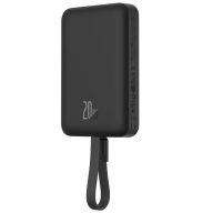   Baseus Magnetic Mini Powerbank / külső akkumulátor, Lightning port, 10000mAh, 20W, fekete