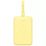   Baseus Magnetic Mini Powerbank / külső akkumulátor, USB-C port, 10000mAh, 20W, sárga