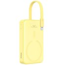 Baseus Magnetic Mini Powerbank / külső akkumulátor, USB-C port, 10000mAh, 20W, sárga
