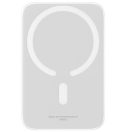Baseus Magnetic Mini Powerbank / külső akkumulátor, USB-C port, MagSafe, 6000mAh, 20W, fehér