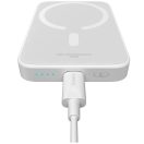 Baseus Magnetic Mini Powerbank / külső akkumulátor, USB-C port, MagSafe, 6000mAh, 20W, fehér