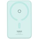 Baseus MagPro Magnetic Powerbank / külső akkumulátor, USB-C port, MagSafe, 5000mAh, 20W, menta