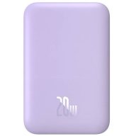   Baseus Magnetic Mini Powerbank / külső akkumulátor, USB-C port 6000mAh, 20W, lila