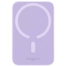 Baseus Magnetic Mini Powerbank / külső akkumulátor, USB-C port 6000mAh, 20W, lila