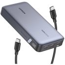 Ugreen PB502 Powerbank / külső akkumulátor, USB-A-USB-C port 10000mAh, 30W, PD, fekete
