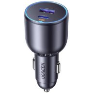 Ugreen EC701 USB-C-USB-A autós töltő, 63W, fekete