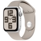 OBAL:ME Apple Watch 38/40/41mm szilikon szíj, S-M, bézs