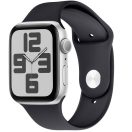 OBAL:ME Apple Watch 42/44/45/49mm szilikon szíj, M-L, fekete