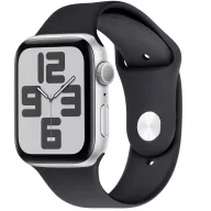  OBAL:ME Apple Watch 42/44/45/49mm szilikon szíj, M-L, fekete