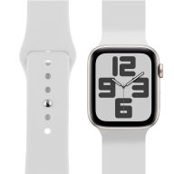 OBAL:ME Apple Watch 38/40/41mm szilikon szíj, S-M, fehér
