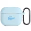 Lacoste Liquid Silicone Glossy Printing Logo AirPods 3 szilikon tok karabinerrel, kék