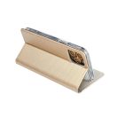 Magnet Motorola G86 mágneses flip tok, arany