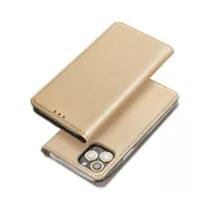 Magnet Motorola G86 mágneses flip tok, arany
