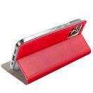 Magnet Motorola G86 mágneses flip tok, piros
