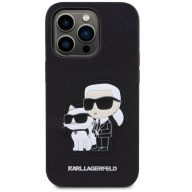   Karl Lagerfeld PU Saffiano Karl and Choupette iPhone 16 Pro Max tok, fekete