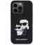 Karl Lagerfeld PU Saffiano Karl and Choupette iPhone 16 Pro Max tok, fekete