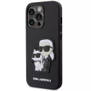 Karl Lagerfeld PU Saffiano Karl and Choupette iPhone 16 Pro Max tok, fekete