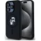 Karl Lagerfeld Liquid Silicone Karl and Choupette MagSafe iPhone 15 Pro hátlap tok, fekete