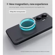   Nillkin Super Frosted PRO Poco F7 mágneses műanyag hátlap tok, fekete