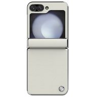   Nillkin CamShield Flip Samsung Z Flip 6 / Flip 7 FE vegán bőr tok, fehér