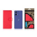 Tactical Field Notes Samsung Galaxy A17 flip/oldalra nyíló tok, piros