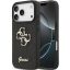Guess PU Fixed Glitter 4G Metal Logo Apple iPhone 17 Pro hátlap tok, fekete