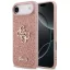 Guess PU Fixed Glitter 4G Metal Logo Apple iPhone Air (2025) hátlap tok, rózsaszín