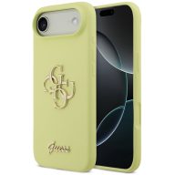   Guess Liquid Silicone 4G Metal Logo Apple iPhone Air (2025) hátlap tok, sárga
