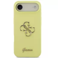   Guess Liquid Silicone 4G Metal Logo Apple iPhone Air (2025) hátlap tok, sárga