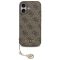 Guess 4G Charm Apple iPhone 17 Tone on Tone hátlap tok, barna