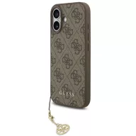   Guess 4G Charm Apple iPhone 17 Tone on Tone hátlap tok, barna