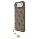 Guess 4G Charm Apple iPhone Air (2025) Tone on Tone hátlap tok, barna