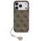 Guess 4G Charm Apple iPhone 17 Pro Tone on Tone hátlap tok, barna