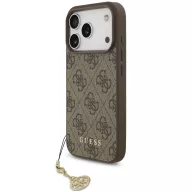   Guess 4G Charm Apple iPhone 17 Pro Tone on Tone hátlap tok, barna