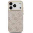 Guess 4G Charm Apple iPhone 17 Pro MagSafe hátlap tok, rózsaszín