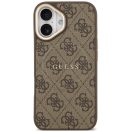 Guess 4G Charm Apple iPhone 17 MagSafe hátlap tok, barna